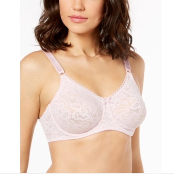NWT Bali Women S Lace N Smooth Allover Lace Underwire Bra Style DF3432 - Picture 1 of 1